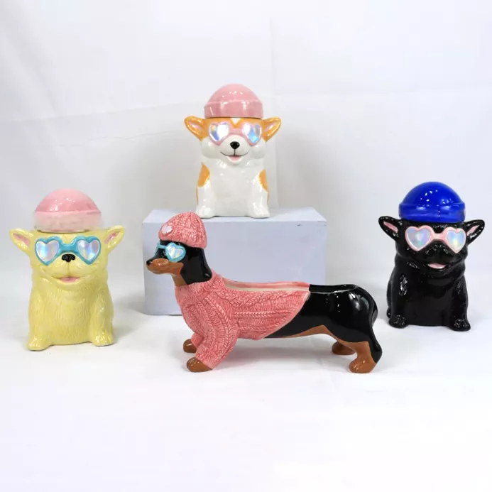 Zvířecí keramický držák svíčky Zvířecí keramický držák svíčky