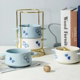 Bezpečná ručně malovaná keramická mísa