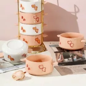 Bezpečná ručně malovaná keramická mísa