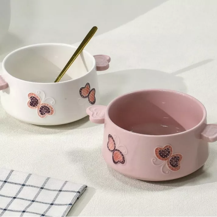 Bezpečná ručně malovaná keramická mísa