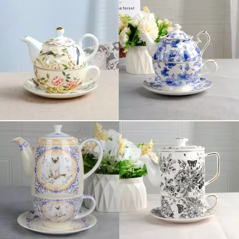 Enchanted Porcelain Cup Set s čajovinou