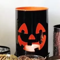 Halloweenská kovová svíčka