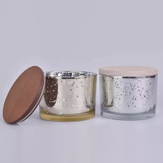 Držák svíčky s kulatým skleněným